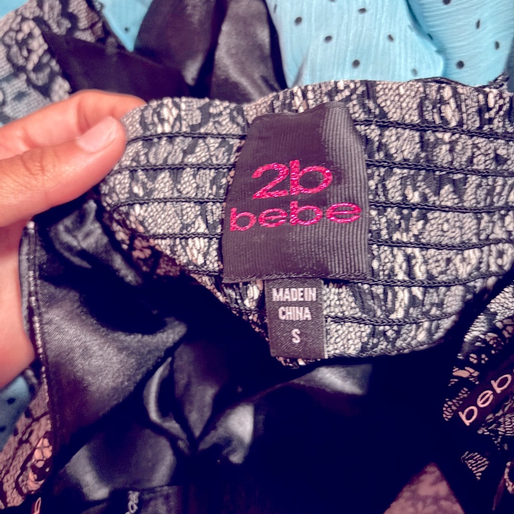 2b bebe mini dress was gifted to me with the original tag, never been worn